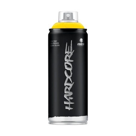 Montana Colors 11 oz Hardcore Gloss Spray Paint, Light Yellow, 6PK MO5469